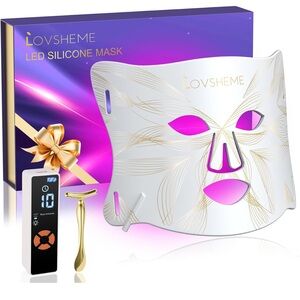 White LED Silicone Red Light therapy Mask